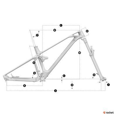 Взрослый велосипед MONDRAKER SUPER FOXY CARBON R 29" T-M, Carbon / Desert Grey / Orange (2023/2024)