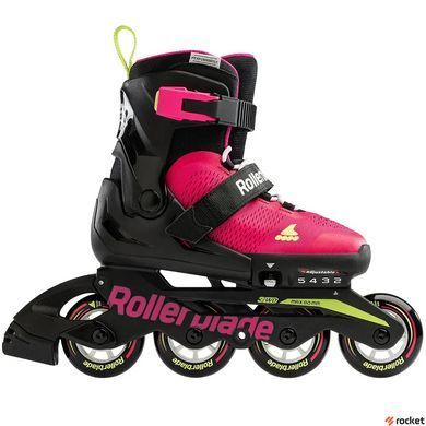 Роликовые коньки детские Rollerblade Microblade 2023 pink-light green 28-32