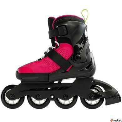 Роликовые коньки детские Rollerblade Microblade 2023 pink-light green 28-32