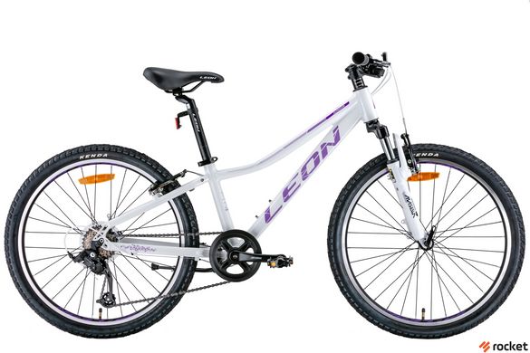 Велосипед 24" Leon JUNIOR AM Vbr 2022 (белый с сиреневым)