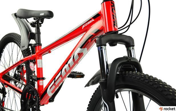 Велосипед RoyalBaby FEMA MTB 1.0 24", OFFICIAL UA, червоний