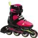 Роликовые коньки детские Rollerblade Microblade 2023 pink-light green 28-32