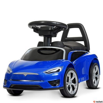 Машинка-каталка толокар Tesla Синя
