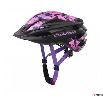 Шлем подростковый защитный Cratoni Pacer Junior Черный/Розовый M (54-58 см), Розовый, M