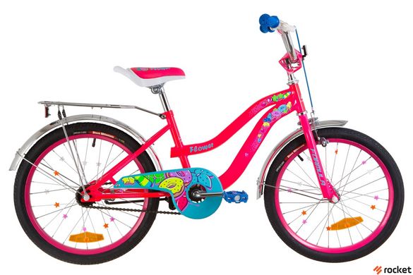 Велосипед Детский FORMULA FLOWER 20д. Розовый, Розовый
