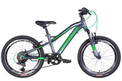 Велосипед AL 20" Formula BLACKWOOD AM Vbr рама- 2022 (темно-серебристый с зеленым)
