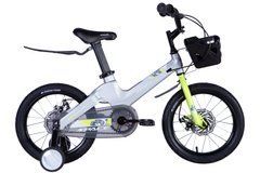 Велосипед від 4 років дитячий MG 16" SPACE KID MOON DD рама-9" сірий 2024