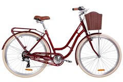 Городской велосипед Dorozhnik CORAL 28д. Рубиновый, Рубиновый