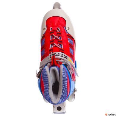 Роликовые коньки раздвижные детские KEPAI SK-321 (28-38) (изменен. полож. колес, цвета в ассортименте)