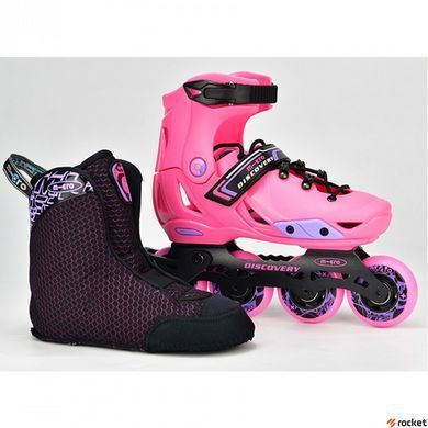 Роликовые коньки детские Micro Discovery pink 37-40