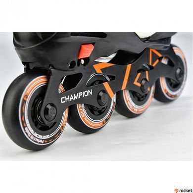 Роликові ковзани дитячі Micro Champion orange-black 37-40