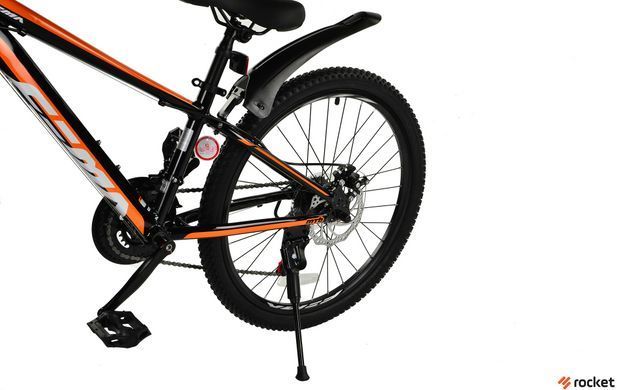 Велосипед RoyalBaby FEMA MTB 1.0 24", OFFICIAL UA, чорний