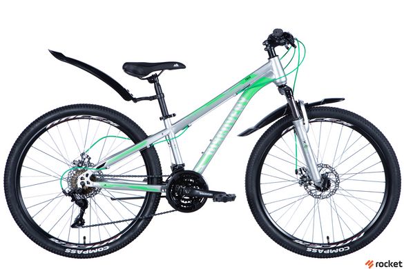 Гірський велосипед ST 26" Discovery TREK DD FR рама-13" срiблястий 2024