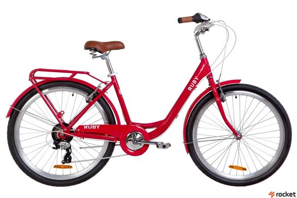Городской велосипед Dorozhnik RUBY 26д. Красный