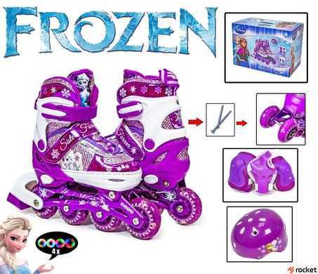 Набор Роликов Disney Frozen Фиолетовый 27-30, фиолетовый, 27-30