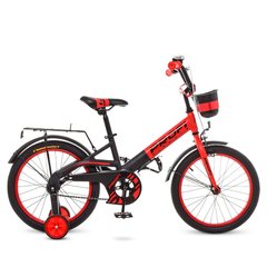 Велосипед Дитячий Original 18д. Червоно-чорний, Красно-черный