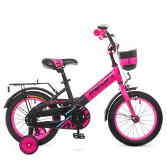 Велосипед Детский от 3 лет Original 14д. Розово-черный