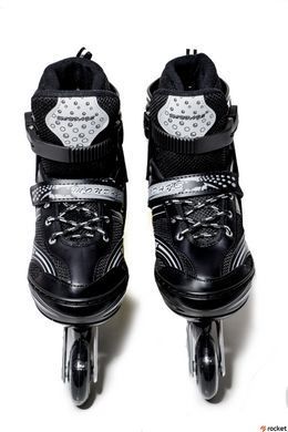 Роликовые коньки Happy детские Black XL размер 43-46