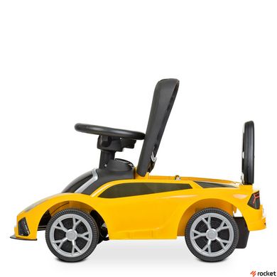 Машинка-каталка толокар Lamborghini Желтая