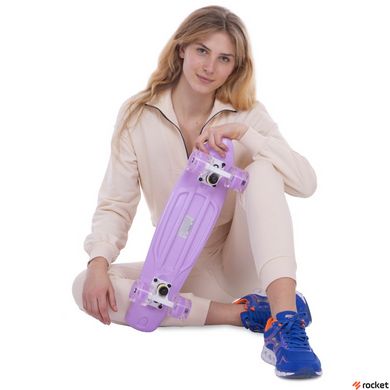 Пенни Скейт Борд Фиолетовый Led Wheels