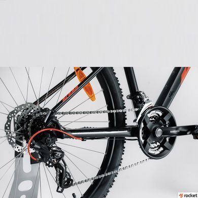 Чоловічий велосипед KTM CHICAGO 272 27.5 " рама M / 43, чорний матовий (Помаранчевий), 2022