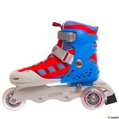 Роликовые коньки раздвижные детские KEPAI SK-321 (28-38) (изменен. полож. колес, цвета в ассортименте)