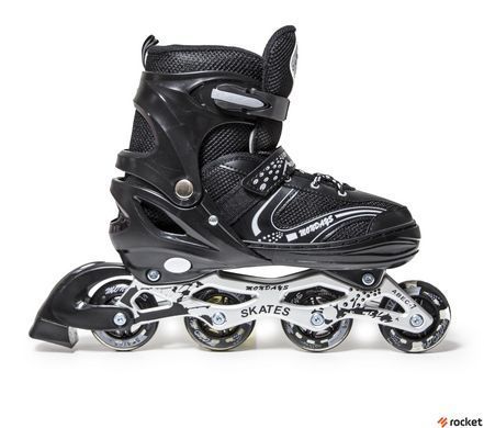 Роликовые коньки Happy детские Black XL размер 43-46
