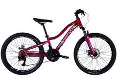 Велосипед підлітковий ST 24" Discovery KELLY DD FR рама-11" малиновий 2025