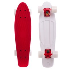Скейтборд Пенни Борд Красный с двухцветной декой, Красный