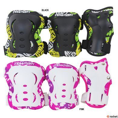Захист (роликові ковзани) Tempish FID KIDS 3 пар. чорний / S, Черный, S