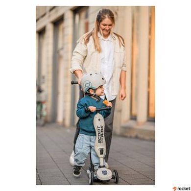 Трехколесный самокат Scoot and Ride Highwaykick-1 Push and Go White-Grey