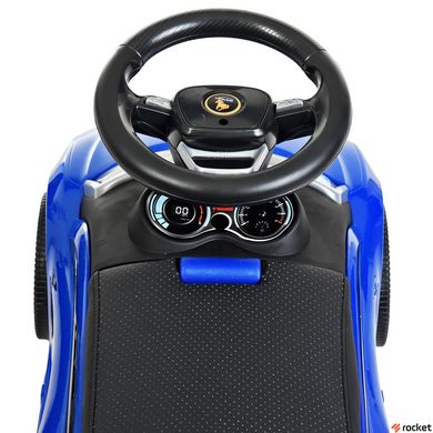 Машинка-каталка толокар Lamborghini Синяя