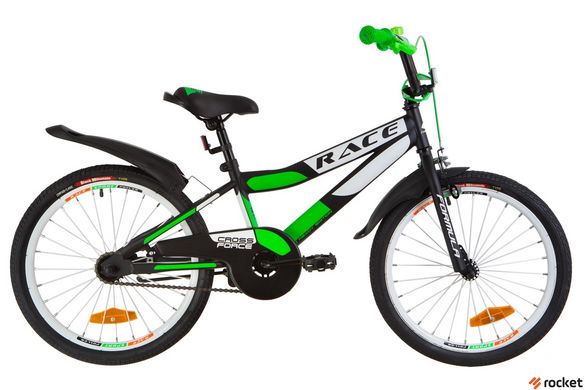 Велосипед Детский FORMULA RACE 20д. Черно-салатовый, Черно-салатовый