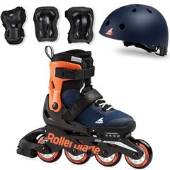 Роликовые коньки Rollerblade Cube 2021 midnight blue-warm orange 28-32