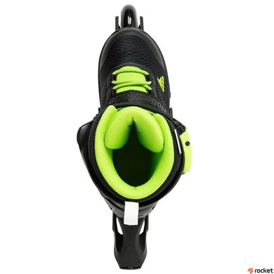 Роликовые коньки Rollerblade Microblade 2023 black-green 28-32