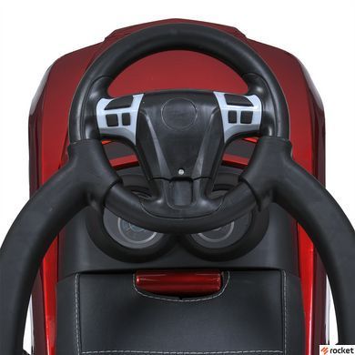 Машинка каталка-толокар с родительской ручкой Bentley Красный M 3901LS-3