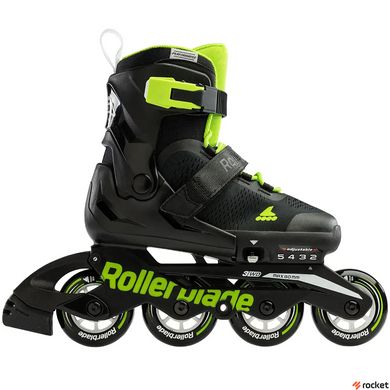Роликовые коньки Rollerblade Microblade 2023 black-green 28-32
