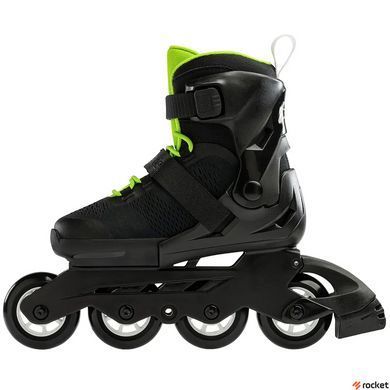 Роликові ковзани дитячі Rollerblade Microblade black-green 28-32