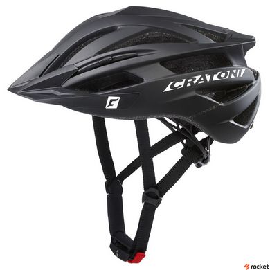 Шлем взрослый защитный Cratoni Agravic Черный матовый S (54-58 см), Черный, S