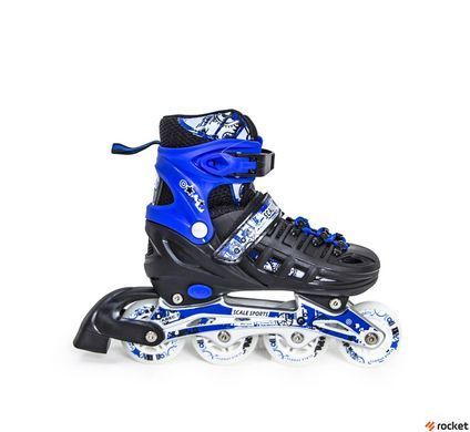 Ролики-коньки Scale Sports Blue/Black 2в1 размер 34-37