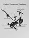 Детский велосипед от 3 лет трансформер Lecoco Strider 12" Black