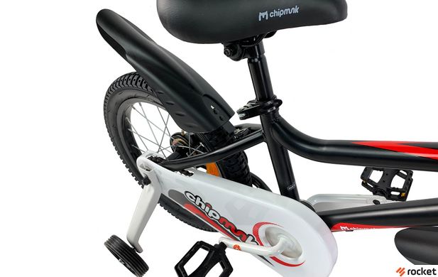 Велосипед дитячий від 4 років RoyalBaby Chipmunk MK 16", OFFICIAL UA, чорний