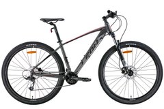 Гірський велосипед 29" Leon TN-70 AM Hydraulic lock out HDD 2022 (графітовий з чорним та червоним (м))