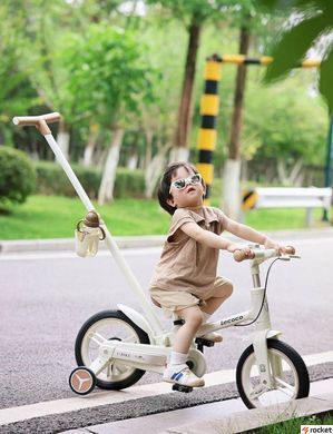 Детский велосипед от 3 лет трансформер Lecoco Strider 12" White