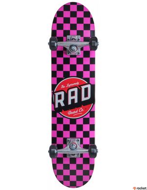 Скейтборд трюковой RAD Checkers Pink, Розовый