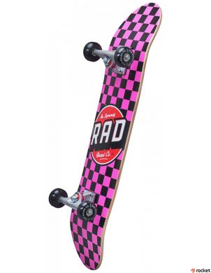 Скейтборд трюковой RAD Checkers Pink, Розовый
