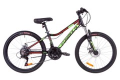 Велосипед Підлітковий Formula ACID 1.0 DD 24д. Чорно-зелений, Черно-зеленый