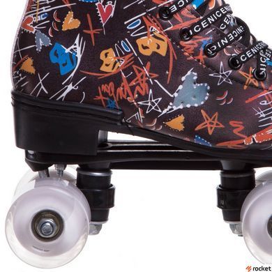 Роликовые коньки Rio Roller SP-Sport Z-3854 (колесо-PU, р-р 32-41, коричневый)