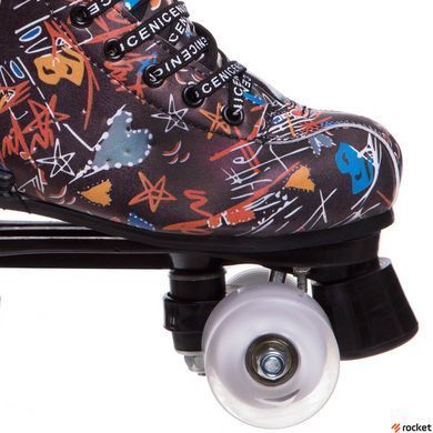 Роликовые коньки Rio Roller SP-Sport Z-3854 (колесо-PU, р-р 32-41, коричневый)