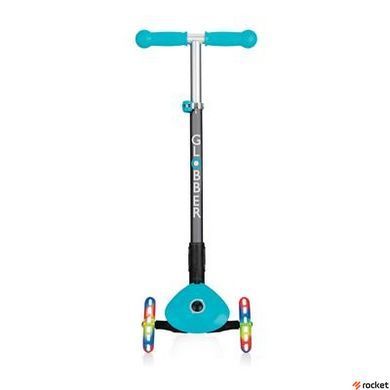 Самокат Трехколесный Globber PRIMO LIGHTS Голубой